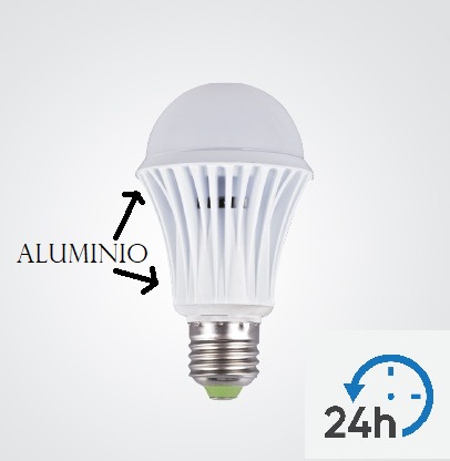 Bombilla LED, Tipo Bulbo, 3W, WW 3000K, 85-260Vac, E27, Frost, IP20, 180 Grados