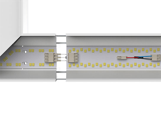 Conector en X para Lámpara Lineal Light para Colgar LED, Múltiple CCT NW 4000K / 5000K / CW 6000K