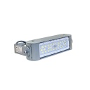 Lámpara Flood Light LED Modular FL2C-1, 60W, 1 Módulo, WW 3000K, M33A-VBA (1x18pcs), 3140, 40 Grados, SANAN 5050, 72,000 horas de vida útil, 100-277Vac, IP68, Gris