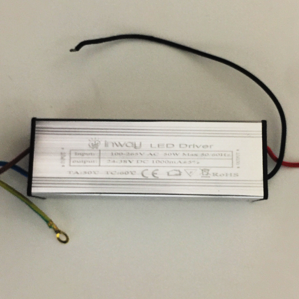 Driver p/Lámpara LED, IP65, 50W, 100-265Vac, 24-38Vdc, 1000mA