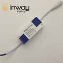 Driver p/Lámpara LED, IP20, 8-12W, 100-265Vac, Output: 24-45Vdc, 300mA