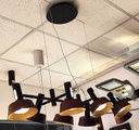 Lámpara LED Decorativa Colgante, DG50892P, 65W, NW 4000K, 85-265Vac, Dimensiones: 1190x400x2000mm, IP20, Negro con Rose Gold