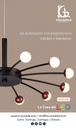 Lámpara LED Decorativa Colgante, DG50128C, 58W, 16x3.63W, NW 4000K, 85-265Vac, Dimensiones: Φ800x265-1500mm, IP20, Negro con Rose Gold