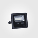 Lámpara Flood Light SMD Slim, 10W, CW 6000K, 85-265Vac, IP65, 120 Grados, Negra