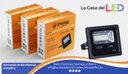Lámpara Flood Light SMD Slim, 10W, CW 6000K, 85-265Vac, IP65, 120 Grados, Negra
