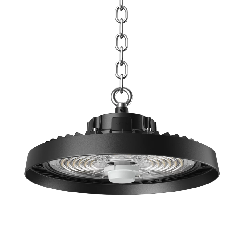 Lámpara High Bay SMD LED, Tipo UFO, 300W, CW 6000K, 100-277Vac, Supresor de Pico 4KV, IP65, 90 Grados
