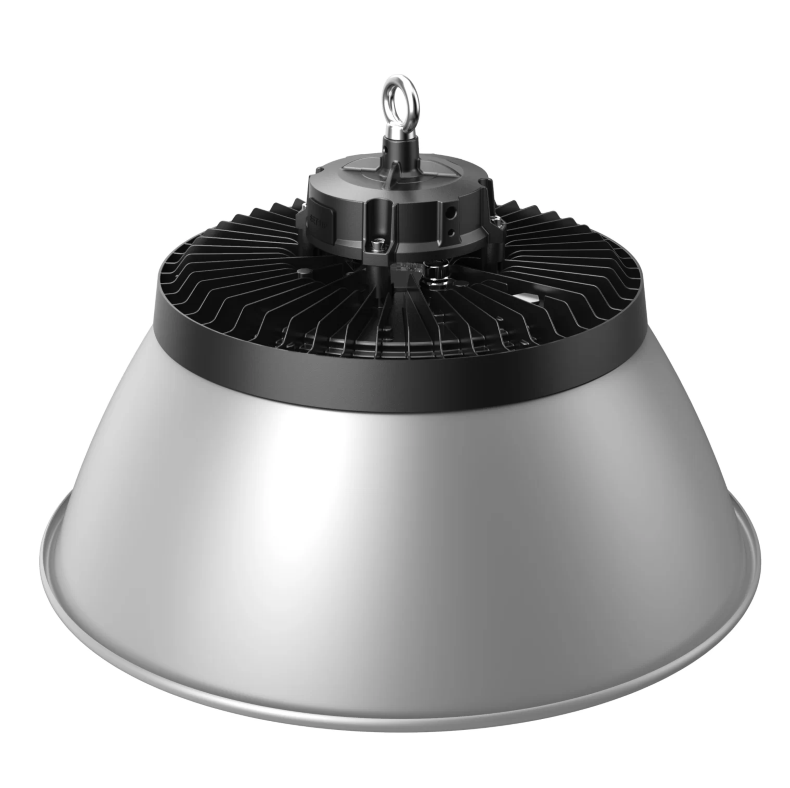 Lámpara High Bay SMD LED, Tipo UFO, 300W, CW 6000K, 100-277Vac, Supresor de Pico 4KV, IP65, 90 Grados