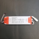 Driver p/Lámpara LED Triac Dimmable, IP20, 18-24W, 90-130Vac, Output: 25-42Vdc, 600mA