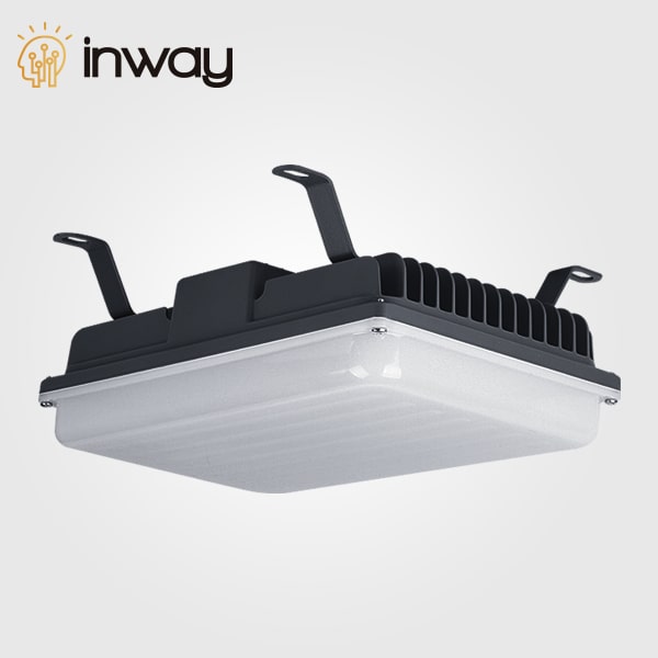 Lampara Canopy LED de Superficie COB, 100W, 5000K, 100-277Vac, 120 Grados, IP66