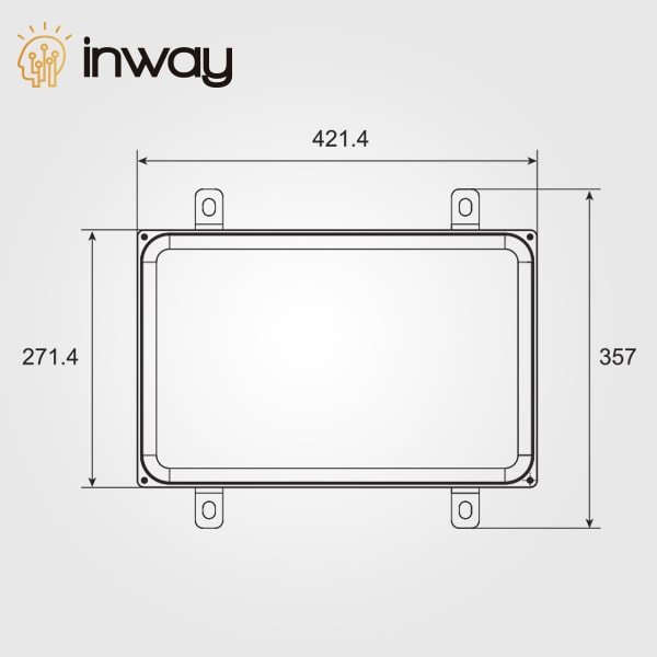 Lampara Canopy LED de Superficie COB, 100W, 5000K, 100-277Vac, 120 Grados, IP66