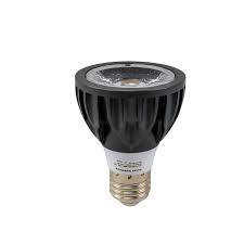 Bombilla LED, PAR (IP20 , CW 6000K, 8W, E27, Negro, 100-260Vac, COB, PAR20)