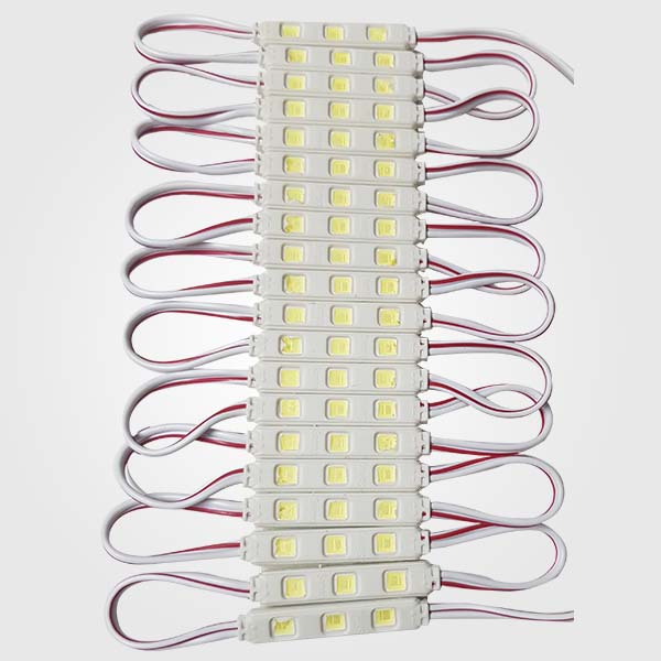 Modulo LED, SMD5054, 3LED, 0.9W, CW 6000K, 12Vdc, 45*08mm, IP68, 120 Grados