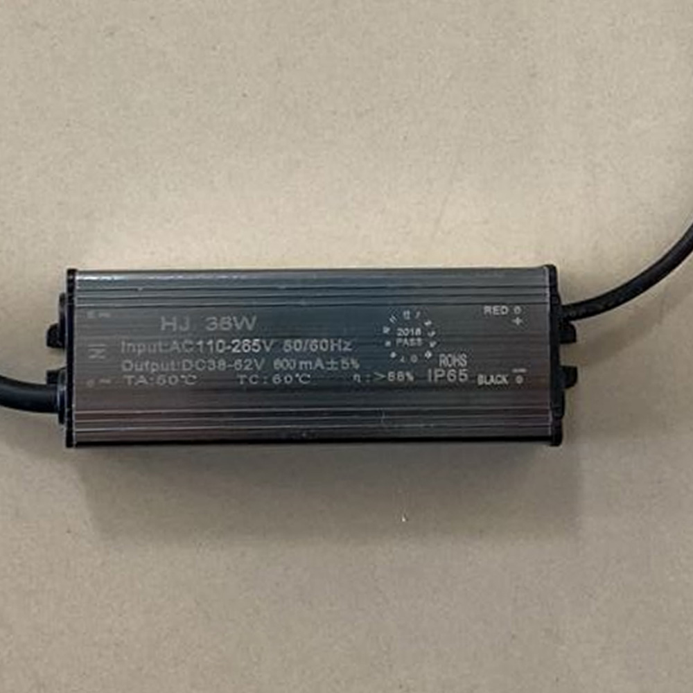 Driver p/Lámpara LED, 36W, 110-265Vac, Output: 38-62Vdc, 600mA, IP65