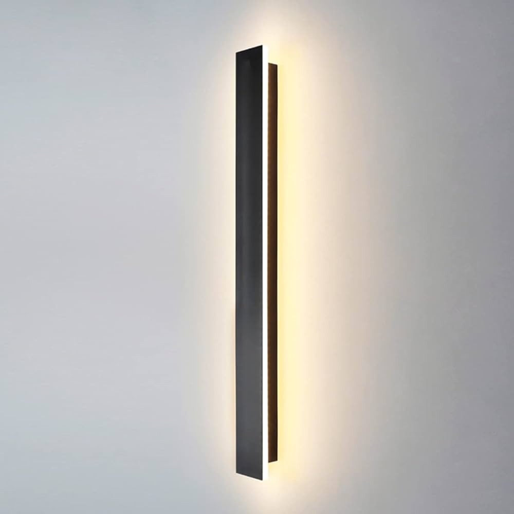 Lámpara LED Decorativa de Pared (Aplique), DG50054W, 29W, NW 4000K, 85-265Vac, Dimensiones: 850x50x80mm, IP20, Gris Oscuro con Blanco