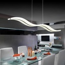 Lámpara LED Decorativa Colgante, DG50728P, 50W, NW 4000K, 85-265Vac, Dimensiones: 1200x95x1200mm, IP20, Blanco