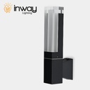 Lámpara LED de Pared (Aplique), DGW-1828, 10W, WW 3000K, 85-265Vac, IP65, Negro, 180 Grados, Dimensiones: 50x100x300mm, Material: Aluminio