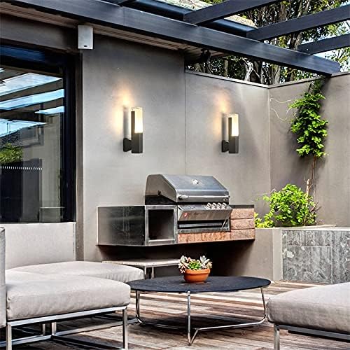 Lámpara LED de Pared (Aplique), DGW-1828, 10W, WW 3000K, 85-265Vac, IP65, Negro, 180 Grados, Dimensiones: 50x100x300mm, Material: Aluminio