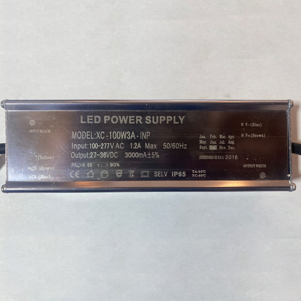Driver p/Lámpara LED, IP65 (100-277Vac, 100W, Output: 27-36Vdc, 3000mA)