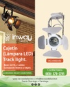 Cajetín p/Track light LED, DG-5502-02, Base: GU10, 2 cables, Blanco