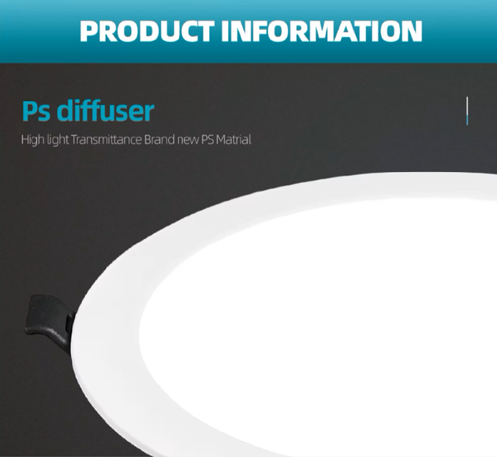 Panel LED Circular, p/Empotrar con Driver Integrado, 18W, 8.7&quot; (225mm), CW 6000K, 100-265Vac