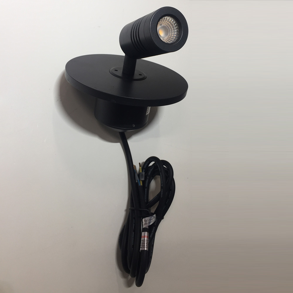 Lámpara tipo Reflector p/Jardín, 7.5W+4.5W, WW 3000K, IP65, 60 Grados, Diámetro: Ø150mm, Material: Aluminio, No incluye: Poste, estaca y base, Gris Oscuro