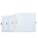 Panel LED Cuadrado, p/Empotrar con Driver Integrado, 24W, 12&quot;x12&quot; (298x298mm), CW 6000K, 100-265Vac