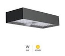 Lámpara LED de Pared (Aplique), DGW-1829, 10W, WW 3000K, 85-265Vac, IP65, Negro, 360 Grados, Dimensiones: 50x100x350mm, Material: Aluminio