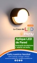 Lámpara LED de Pared (Aplique), DGW-093, 7W, CW 6000K, 85-265Vac, IP65, Negro, 180 Grados, Dimensiones: Ф110x80mm, Material: Aluminio