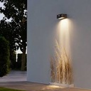 Lámpara LED de Pared (Aplique), 6W, WW 3000K, 100-265Vac, 160 Grados, Dimensiones: 110x108x70mm, IP54, Gris