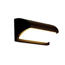 Mini Bolardo LED, DGIN-1838, 12W, WW 3000K, 100-265Vac, Dimensiones: 160x160x130mm, Material: Aluminio, IP65, Negro