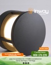 Mini Bolardo LED, DGIN-1838, 12W, WW 3000K, 100-265Vac, Dimensiones: 160x160x130mm, Material: Aluminio, IP65, Negro