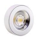 Lampara Ceiling LED de Superficie, 5W, CW 6000K, 110Vac, IP20, 38 Grados, Blanco, Dimensiones: