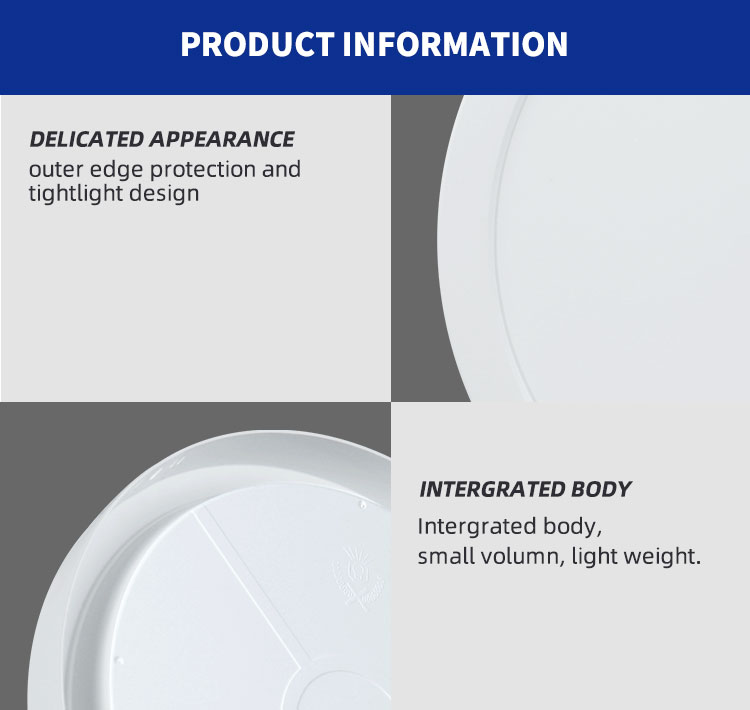 Panel LED Circular, p/Superficie con Driver Integrado, 18W, 8.6&quot; (220mm), WW 3000K, 100-265Vac