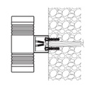 Lampara LED de Pared (Aplique), 7W, 2x3.5W, CW 6000K, 100-265Vac, 36 Grados, Dimensiones: 116x76x46mm, Material: Aluminio con cover de PMMA, IP65, Gris Oscuro