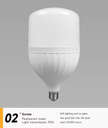 Bombilla LED TOP, 12W, CW 6000K, 100-265Vac, E27, Dimensiones: Φ70x119mm, IP20, 270 Grados