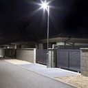 Lámpara Street Light LED SMD TOP tipo F con base para fotocelda Nema-3P, 100W, CW 6000K, 100-277Vac, 70x150 Grados