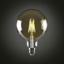 Bombilla de Filamento Vintage, Tipo UJO-DG-016, 8W, 2700K, E27, Ambar, 110-130Vac, Dimensiones: 125x175mm, IP20, 360 Grados