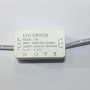 Driver p/Lámpara LED, IP20, 7W, 85-265Vac, Output: 30-40Vdc, 160mA