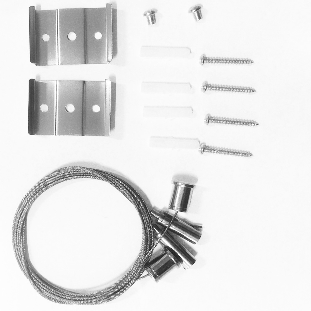 Kit para Colgar Lámpara Lineal Light LED, Múltiple CCT, Incluye: 2pcs de Acero Inoxidable