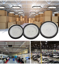 Lámpara High Bay SMD LED, Tipo UFO TOP, 150W, CW 6000K, 100-265Vac, IP65, 90 Grados