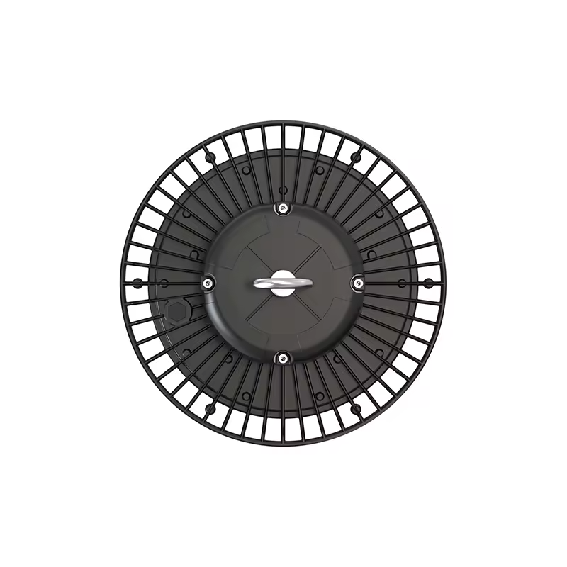 Lámpara High Bay SMD LED, Tipo UFO, 150W / 200W / 250W, Múltiple CCT WW 3000K / NW 4000K / CW 6000K, 100-277Vac, IP65, 90 Grados