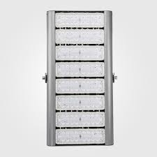 Reflector LED Modular FL2C-8, 480W, 8 Módulos, 5000K, M16A-VCA (8x63pcs), 5390, 90 Grados, SANAN 3030, 72,000 horas de vida útil, 100-277Vac, IP68, Gris