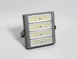 Reflector LED Modular FL2C-4, 200W, 4 Módulos, 5000K, M16A-VCA (4x63pcs), 2360, 60 Grados, SANAN 3030, 72,000 horas de vida útil, 100-277Vac, IP68, Gris