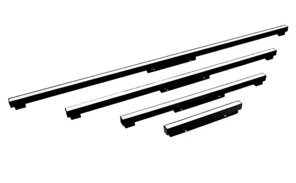 Lámpara Lineal Magnética LED tipo Reflector p/Riel de 20mm de ancho, 18W, 17.71&quot;(450mm), Múltiple CCT WW 3000K / NW 4000K / CW 6000K, 48Vdc, Instalación: Empotrar o Superficie, 120 Grados, Negra
