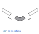 Conector en V para Módulo LED Lineal Geometric