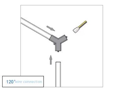 Conector Tipo Y para Módulo LED Lineal Geometric
