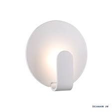 Lámpara LED Decorativa de Pared (Aplique), DG50600W, 3W, CW 6000K, 85-265Vac, Dimensiones: Φ150X150XH80MM, IP20