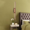 Lámpara LED Decorativa de Pared (Aplique), DG50790W, 6W, NW 4000K, 85-265Vac, Dimensiones: 70x50x380mm, IP20, Dorado