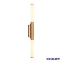 Lámpara LED Decorativa de Pared (Aplique), DG50640W, 7W, NW 4000K, 85-265Vac, Dimensiones: 65x80x400mm, IP20, Dorado