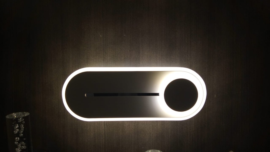 Lámpara LED Decorativa de Pared (Aplique), DG61738W, 14W, 11W+3W, NW 4000K, 85-265Vac, Dimensiones: 255x95x55mm, IP20